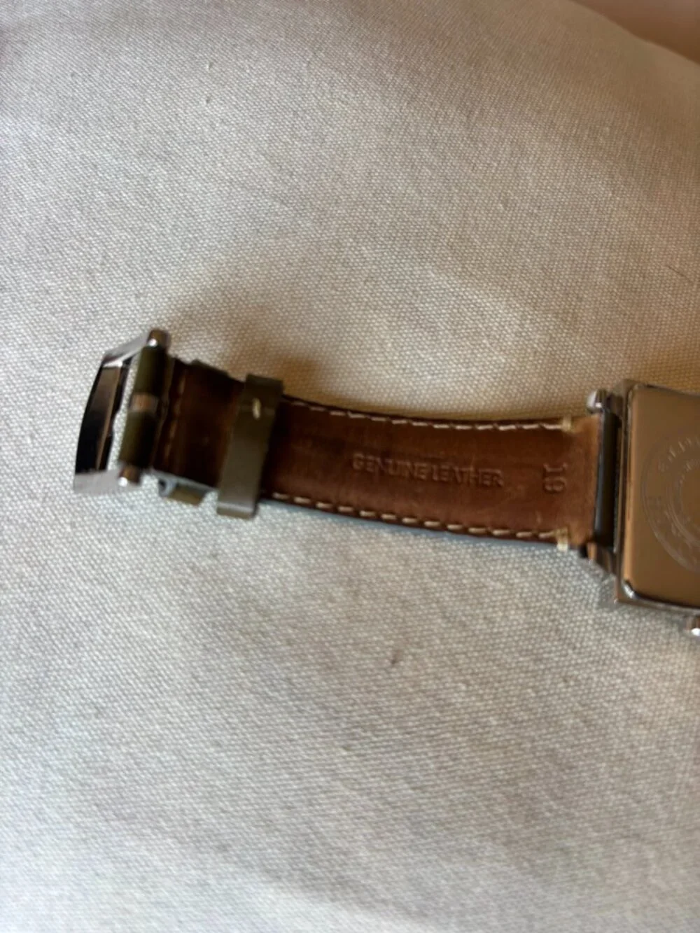 Vintage Coach Signature Square Watch – Stainless Steel, Leather